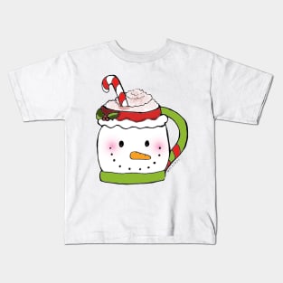 Against the cold, hot chocolate Kids T-Shirt